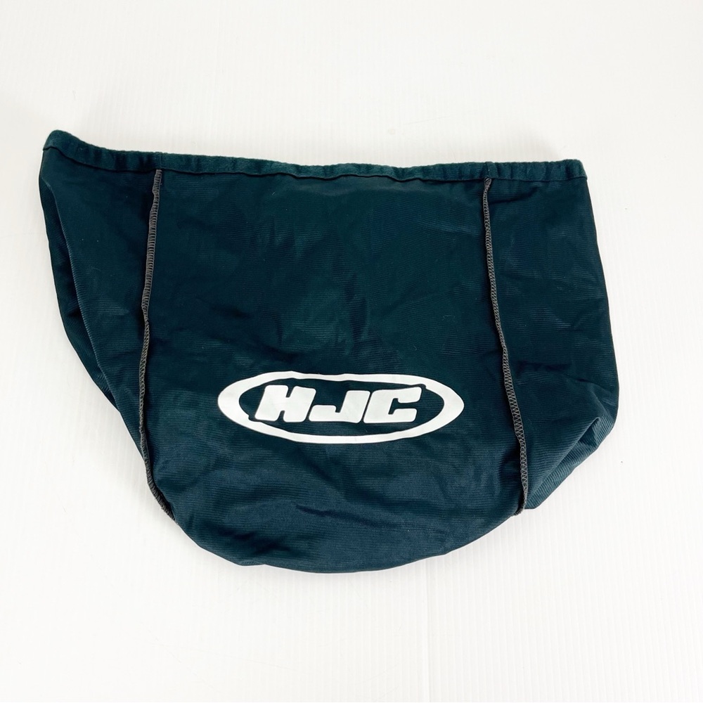 HJC Motorcycle Logo Helmet Dust Cover Bag Black Drawstring Cinch Closure